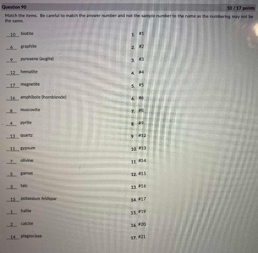 Solved s 12 13 14 15 19 20 16 21 Question 90 10/17 | Chegg.com