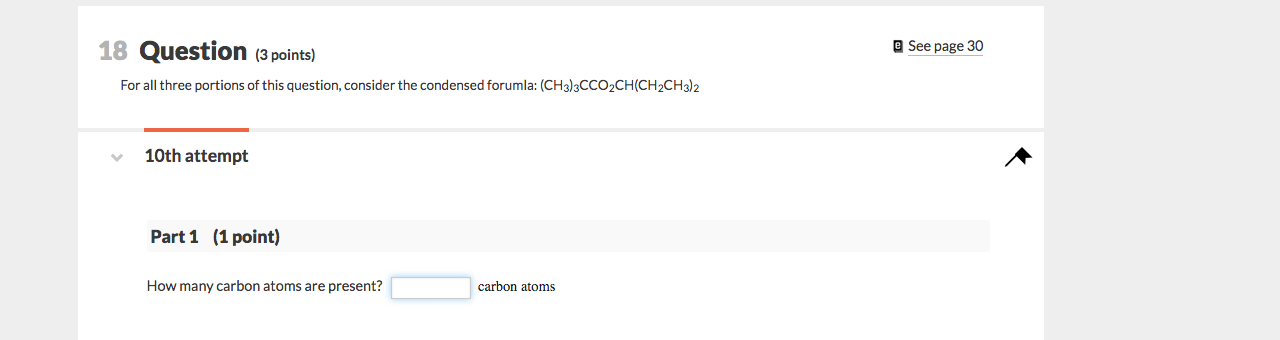 Solved @ See page 30 18 Question (3 points) For all three | Chegg.com