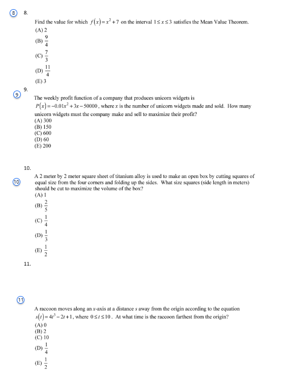 Solved Find the value for which f(x)=x2+7 ﻿on the interval | Chegg.com