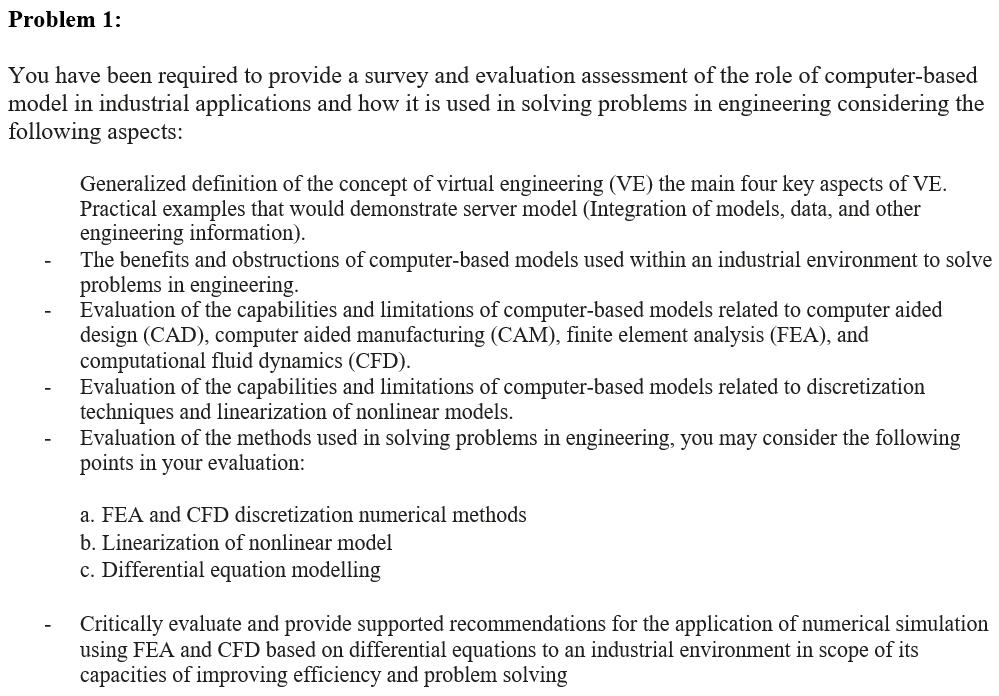 Solved Problem 1: You Have Been Required To Provide A Survey | Chegg.com