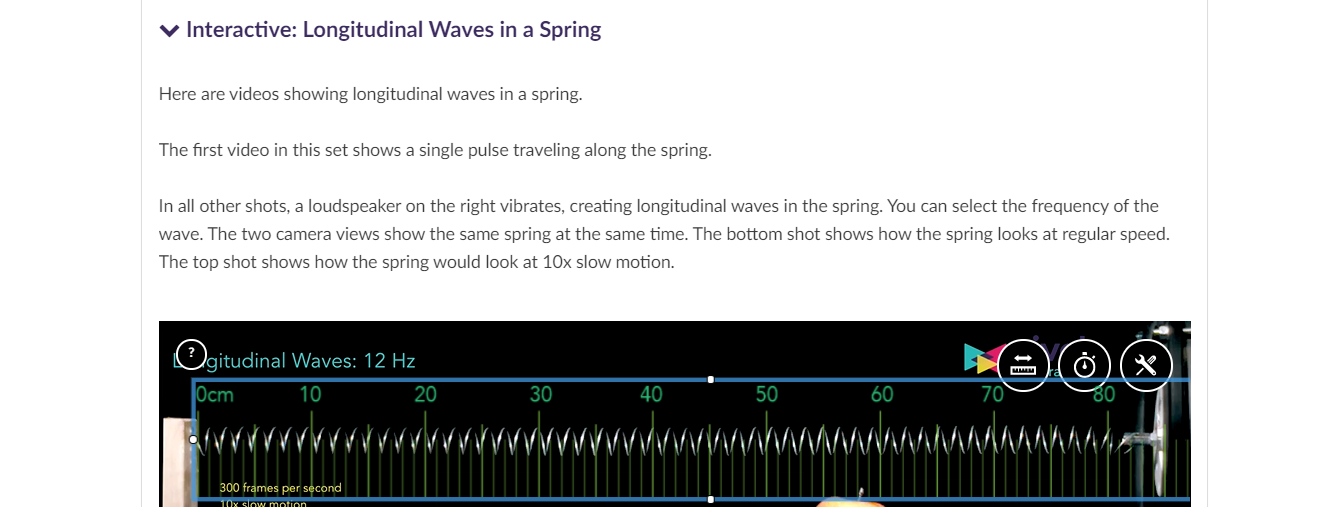 longitudinal wave spring