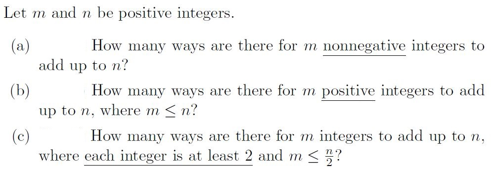 Solved Let m and n be positive integers. (a) How many ways | Chegg.com