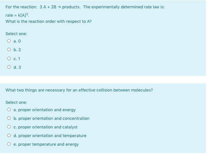 Solved Which of the following does not affect the rate of | Chegg.com