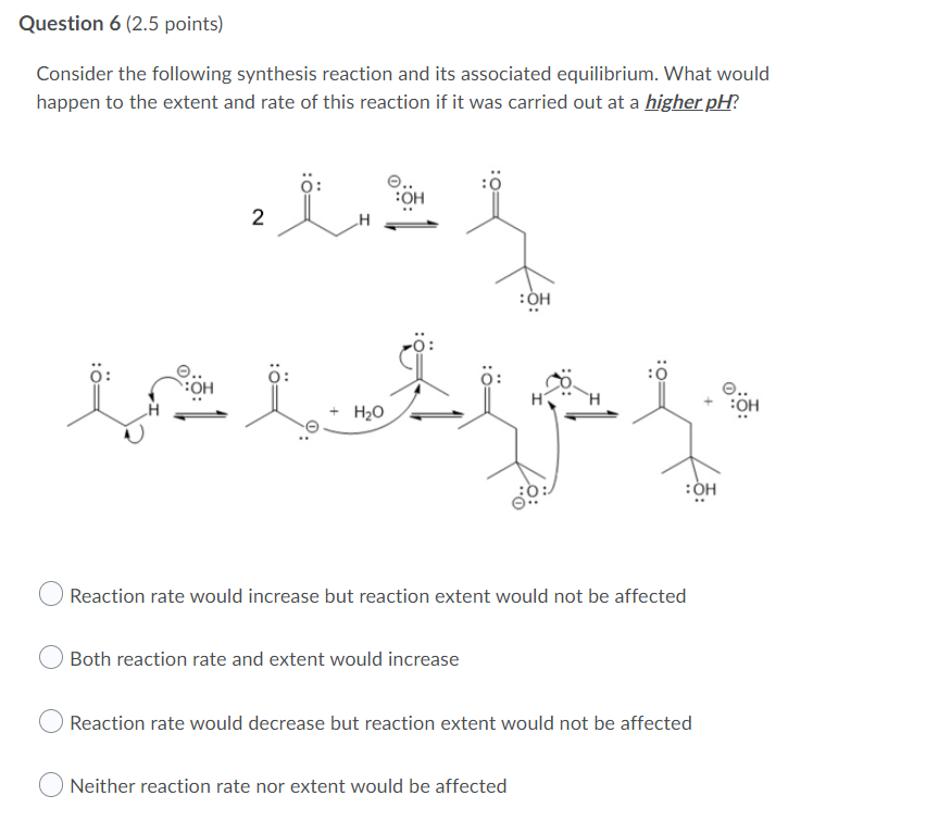 Solved Question 6 (2.5 points) Consider the following | Chegg.com