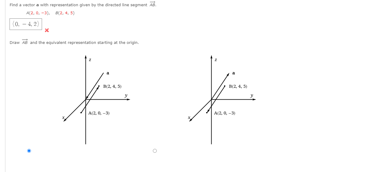 Solved Find A Vector A With Representation Given By The | Chegg.com