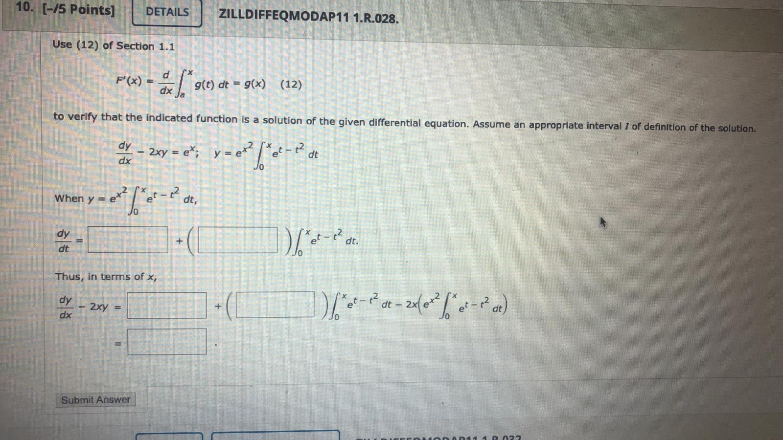 Solved 10. (-75 Points] DETAILS ZILLDIFFEQMODAP11 1.R.028. | Chegg.com