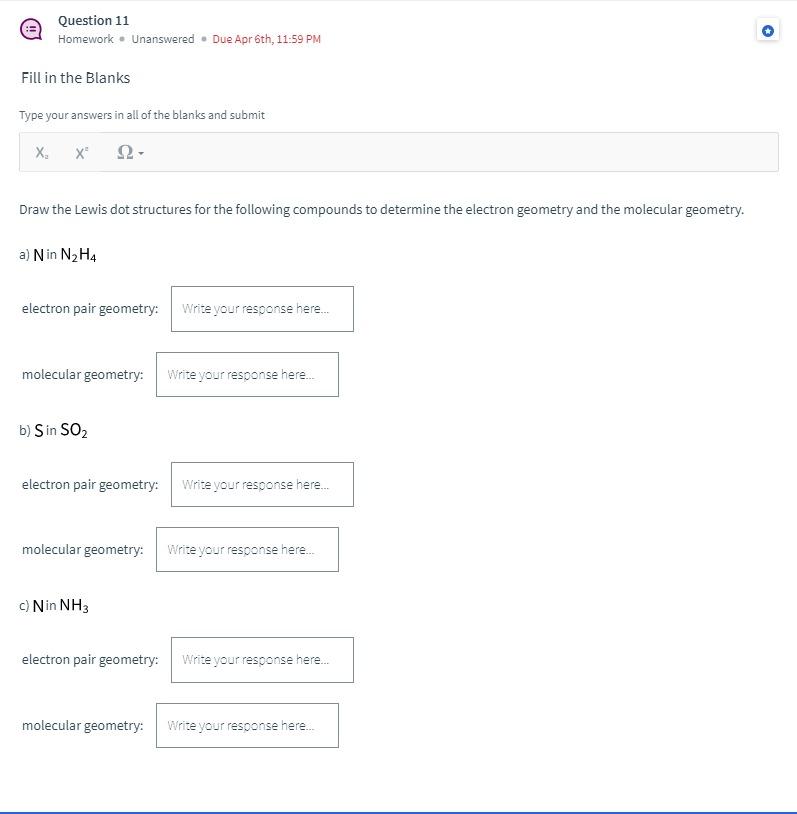 Solved Fill in the Blanks Type your answers in all of the | Chegg.com