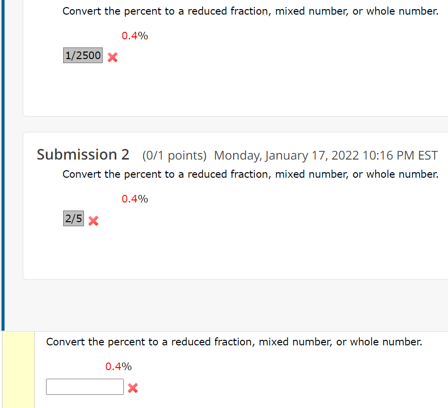 Solved Convert The Percent To A Reduced Fraction Mixed Chegg