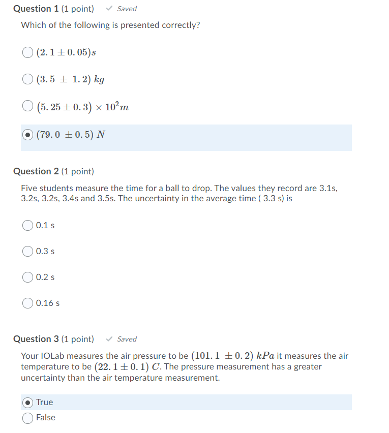 Solved Question 1 (1 point) Saved Which of the following is | Chegg.com