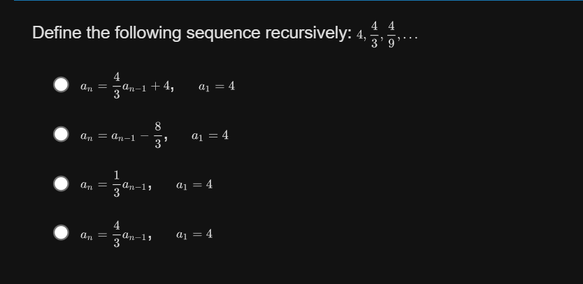 Solved Define The Following Sequence Recursively: | Chegg.com