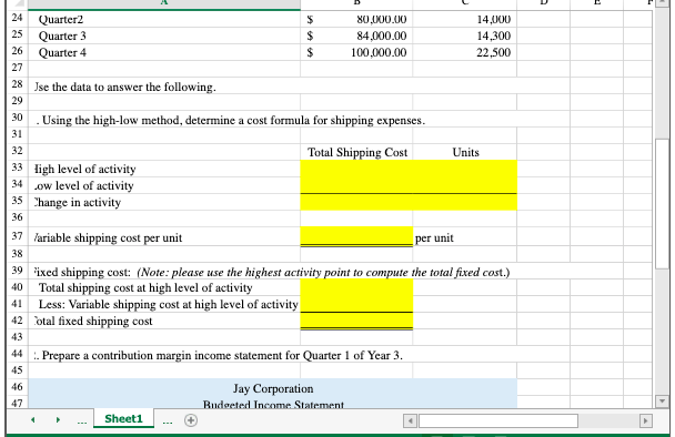 Solved 1. Analyze a mixed cost using the high-low method. 2. | Chegg.com