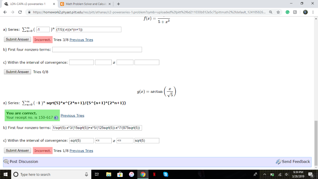 Solved LON-CAPA C2-powerseries- C Math Problem Solver And | Chegg.com