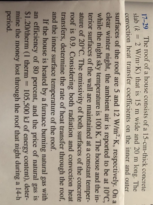 Solved 729 The roof of a house consists of a 15cmthick