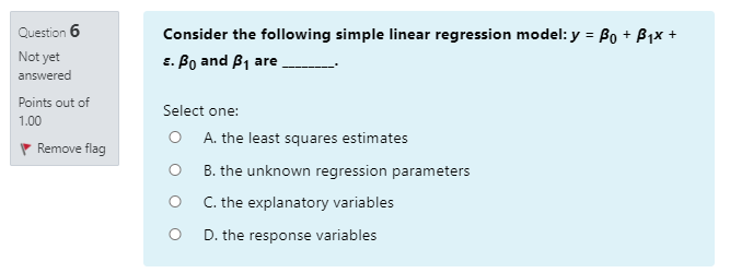 Solved Consider the following simple linear regression | Chegg.com