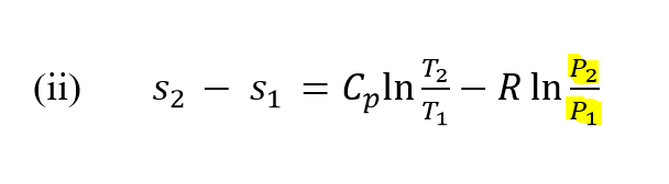 Solved I Didn T Understand How T2 T1 V2 V1 Became P2 P1 Chegg Com