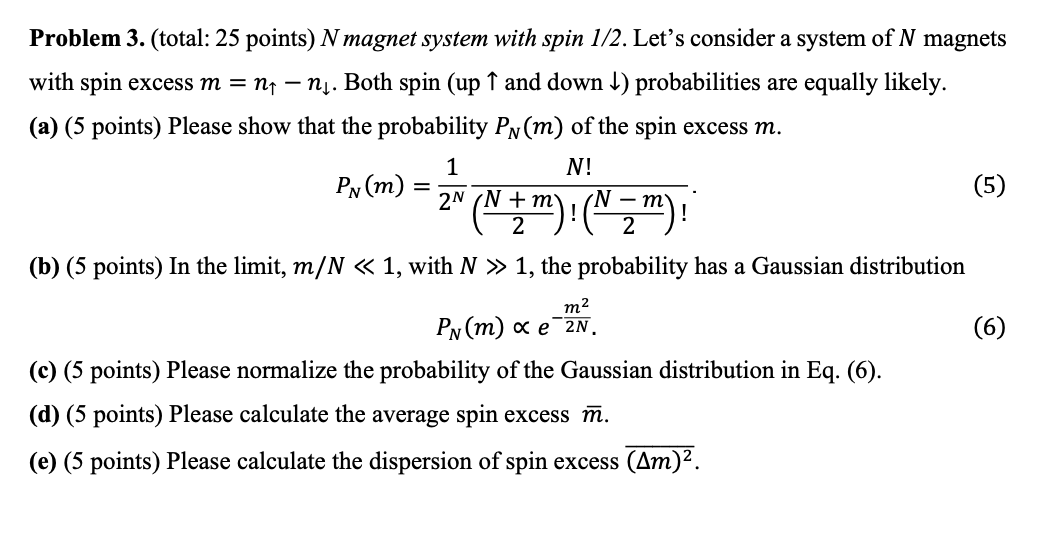 Solved Problem 3. (total: 25 Points) N Magnet System With | Chegg.com