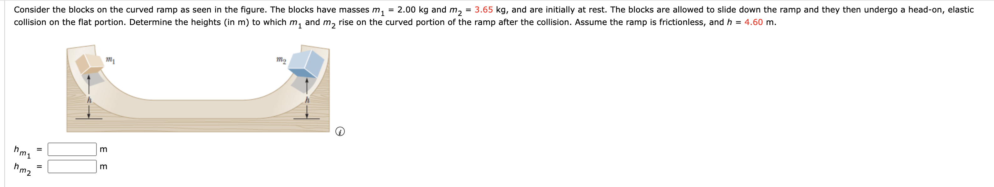 Solved Consider The Blocks On The Curved Ramp As Seen In The | Chegg.com