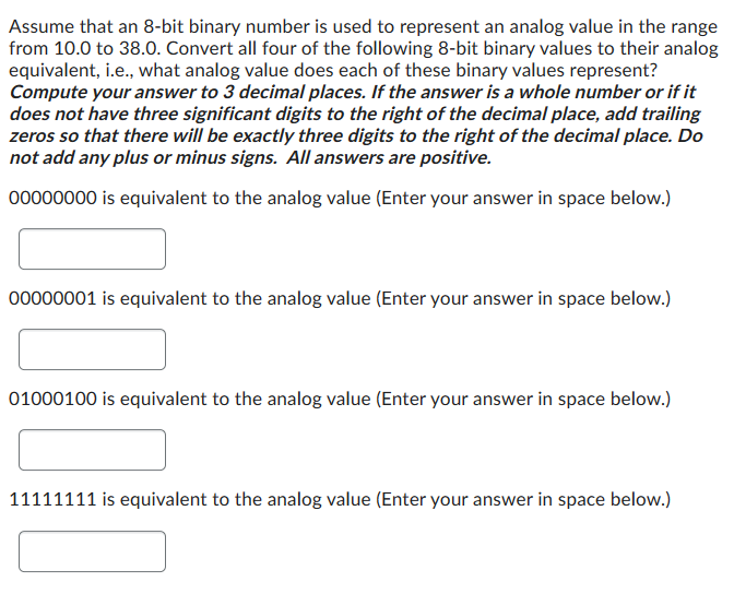 Solved Assume That An 8-bit Binary Number Is Used To | Chegg.com