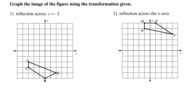 Solved Graph The Image Of The Figure Using The Transforma Chegg Com