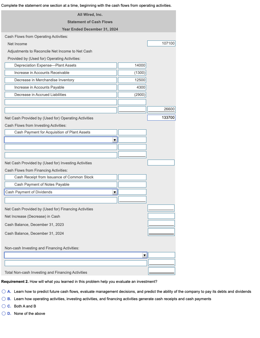 Solved Prepare The 2024 Statement Of Cash Flows Formatting Chegg Com   PhpNgvnEY