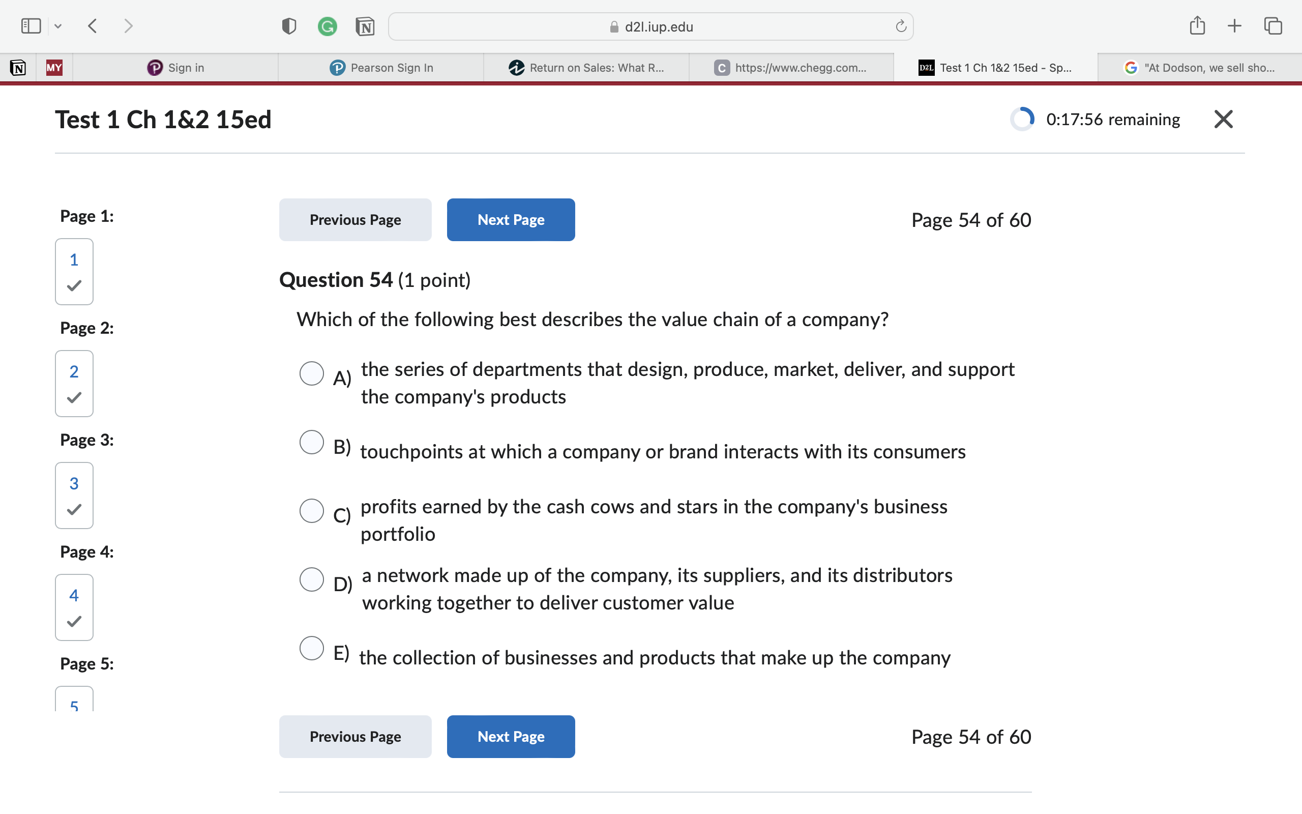 Solved Page 54 ﻿of 60Question 54 (1 ﻿point)Which of the | Chegg.com