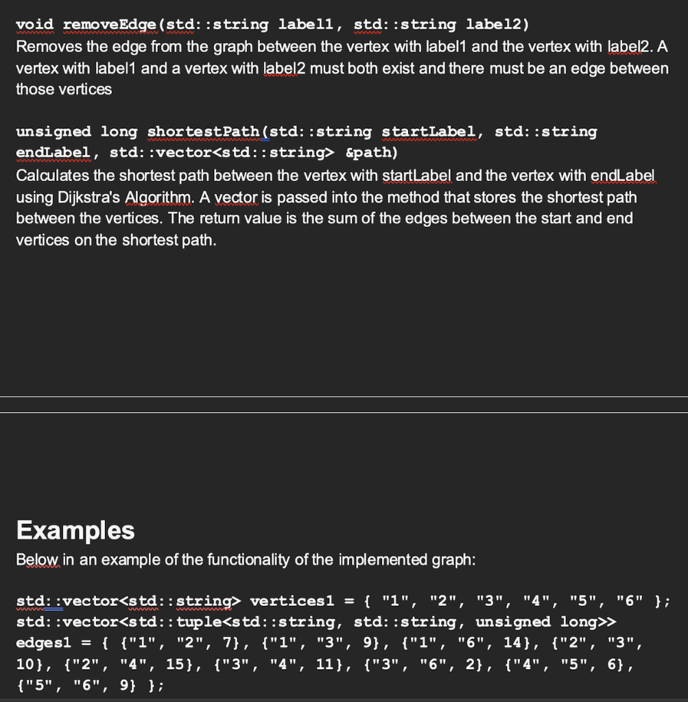 Solved Dijkstra's Algorithm Instructions For this project, | Chegg.com