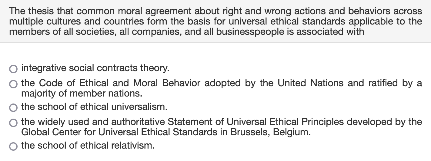 the thesis that common moral agreement