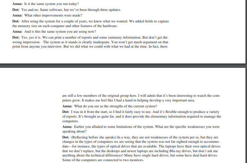 Solved E-1. Analyze the five interviews. In a paragraph, | Chegg.com