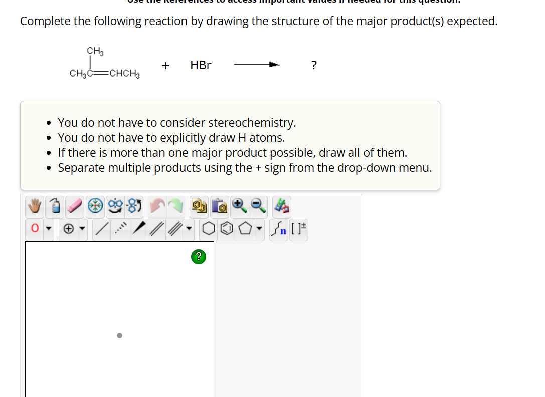 Solved Complete the following reaction by drawing the | Chegg.com