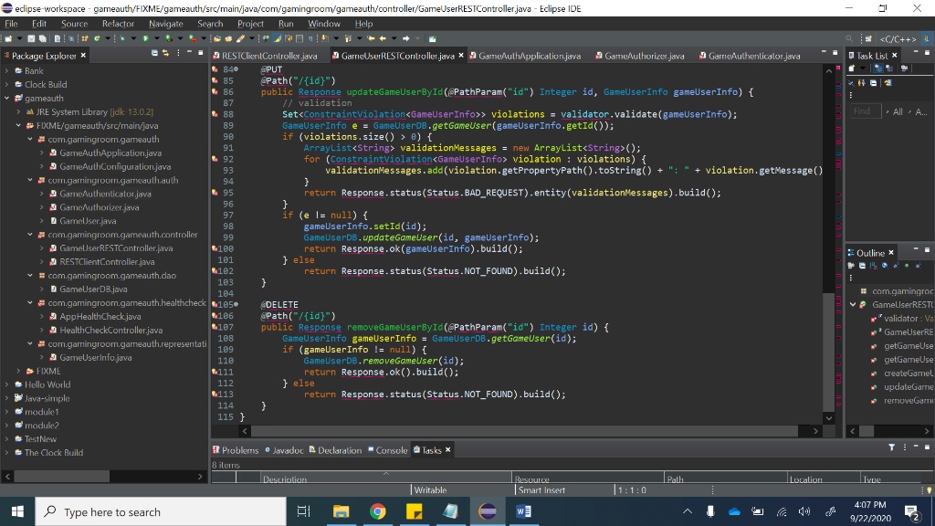 Prompt: CS-230 - Game Player | Chegg.com