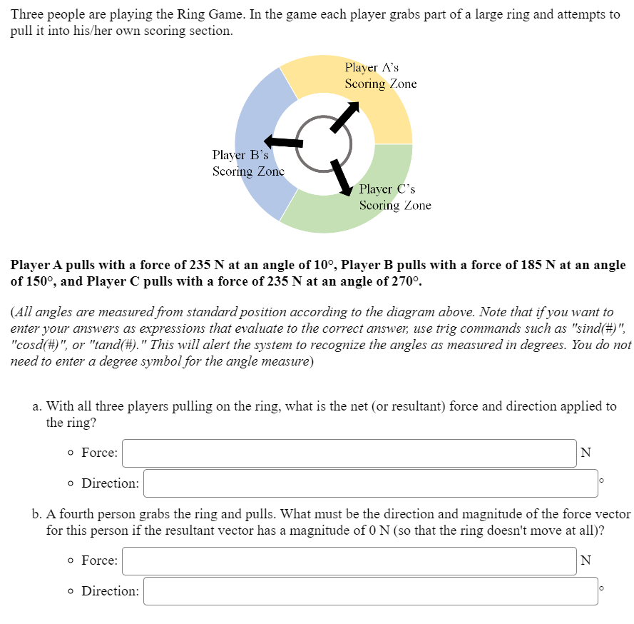 Solved Three people are playing the Ring Game. In the game | Chegg.com