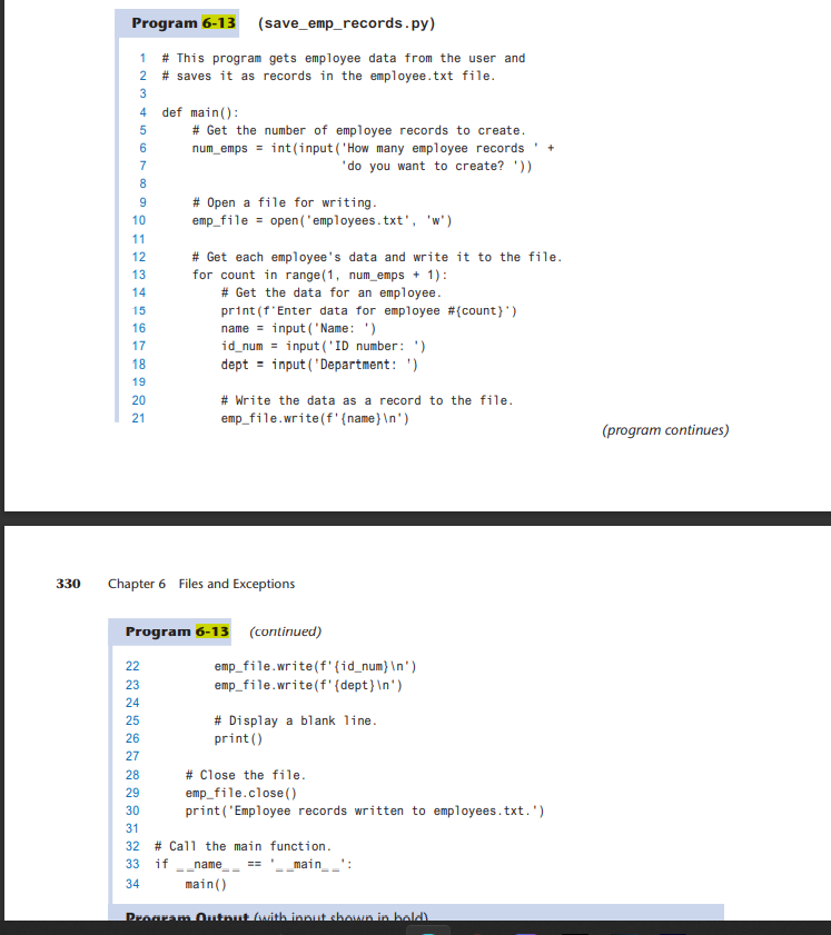 Solved Python Part 1: Write The Program (use The Book | Chegg.com