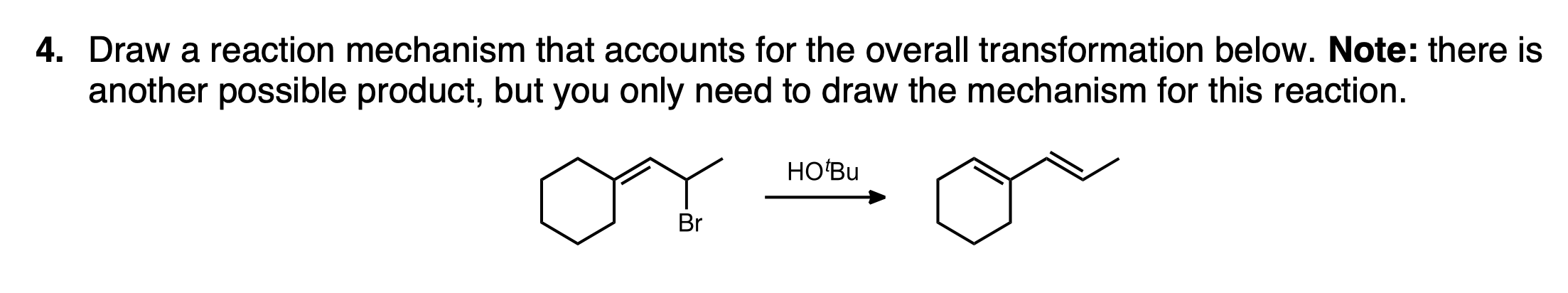 Solved Draw a reaction mechanism that accounts for the | Chegg.com