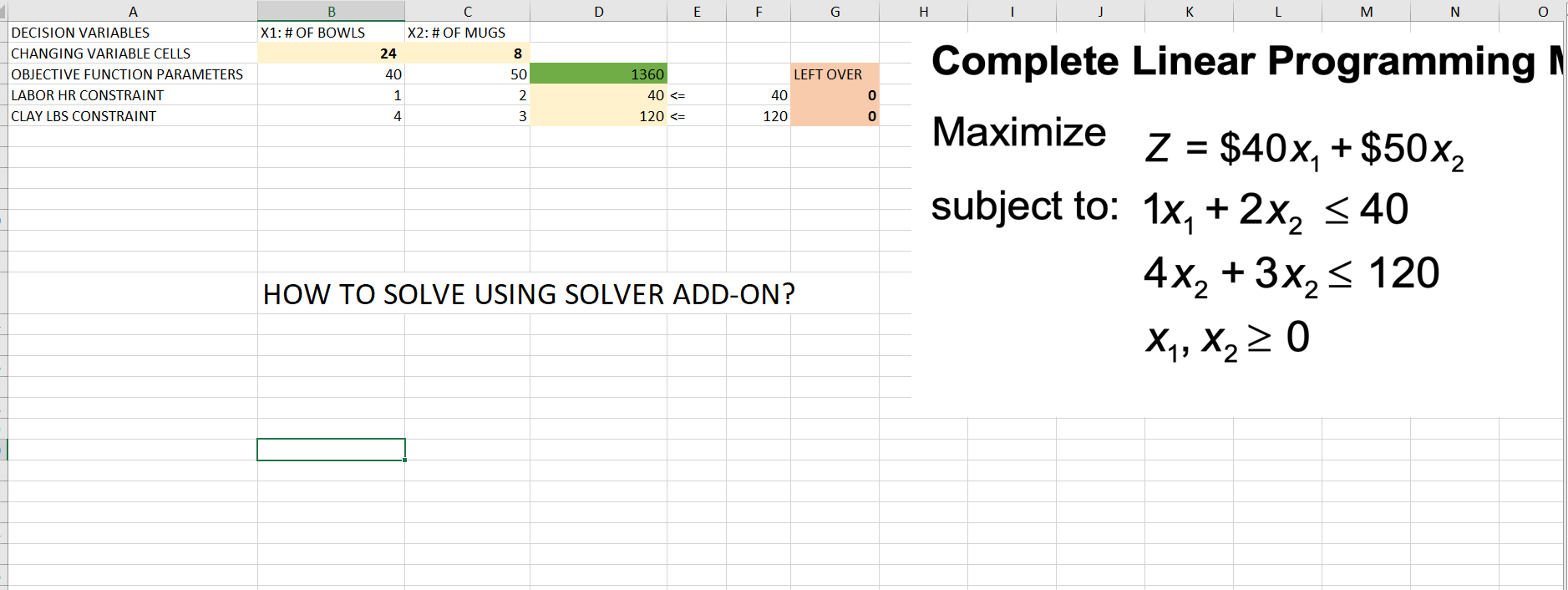 Complete Linear Programming Maximize subject to: | Chegg.com