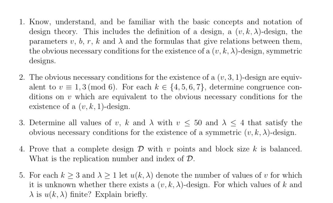 1. Know, understand, and be familiar with the basic