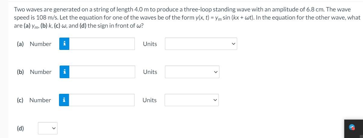 Solved Two waves are generated on a string of length 4.0 m | Chegg.com