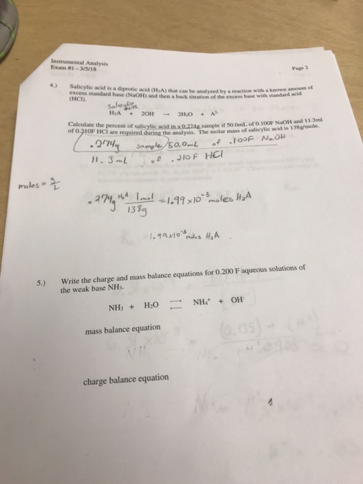 Solved Instrumental Analysis Exam13/5/18 Page 2 4)