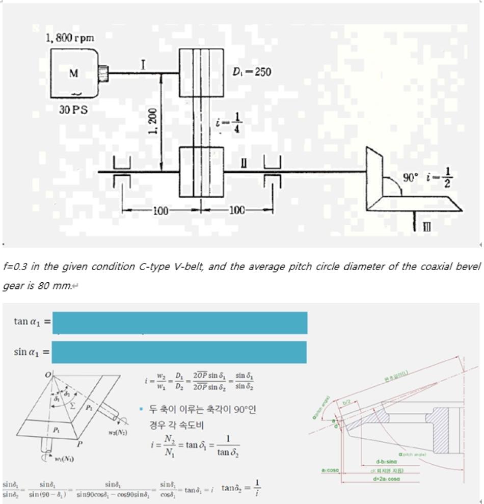 Solved Find the bevel gear's pitch cone angle and pitch cone