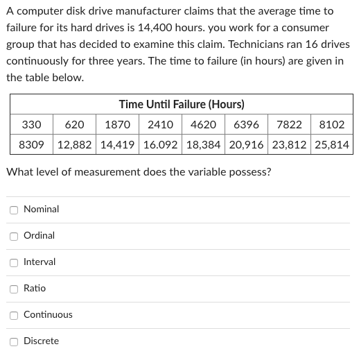 A Computer Disk Drive Manufacturer Claims That The