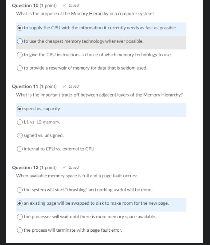 Question 10 1 Point Saved What Is The Purpose Of Chegg Com