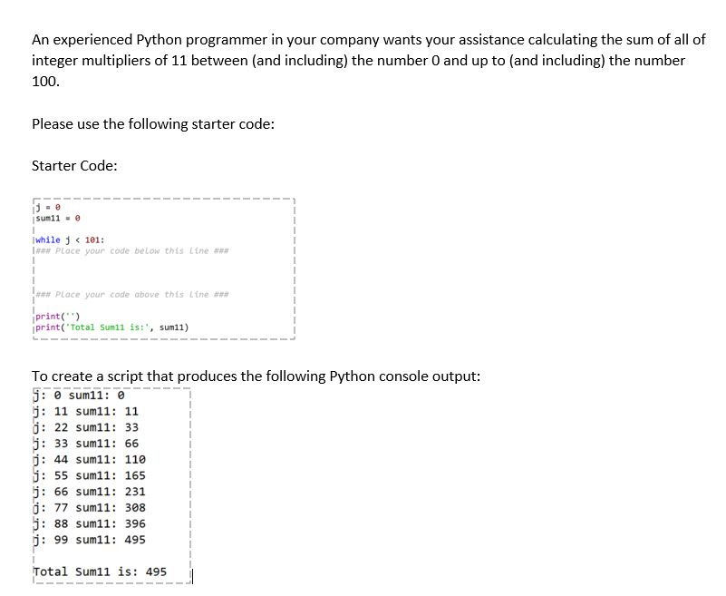 Solved An experienced Python programmer in your company | Chegg.com