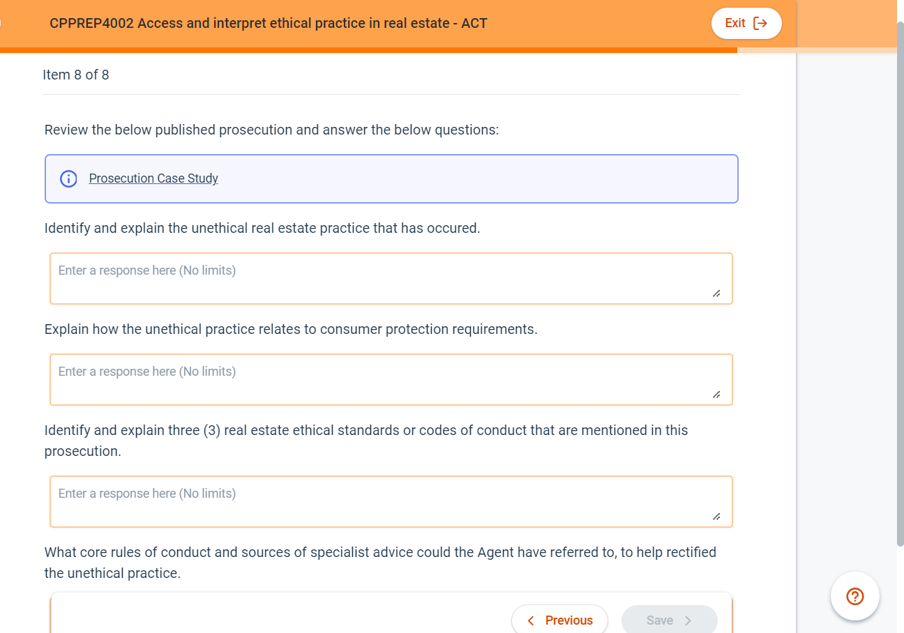 Solved this is real estate subject name