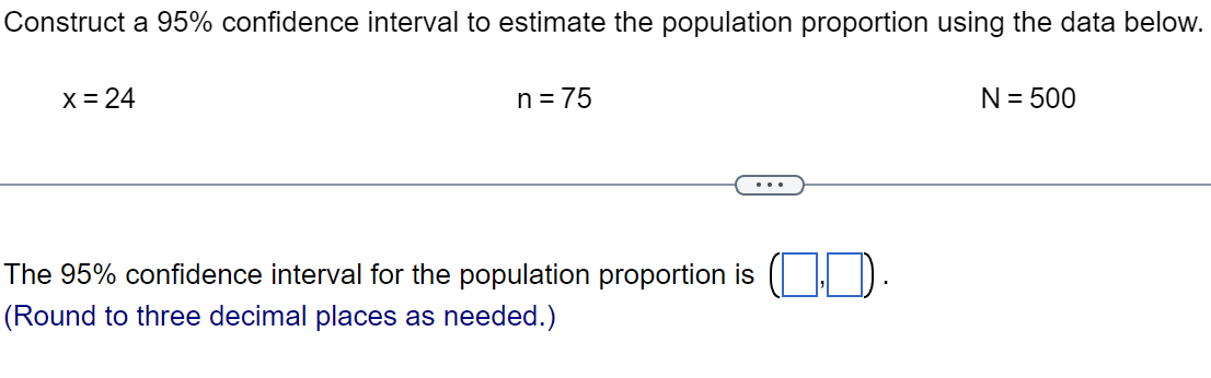 Solved Construct A 95% Confidence Interval To Estimate The | Chegg.com