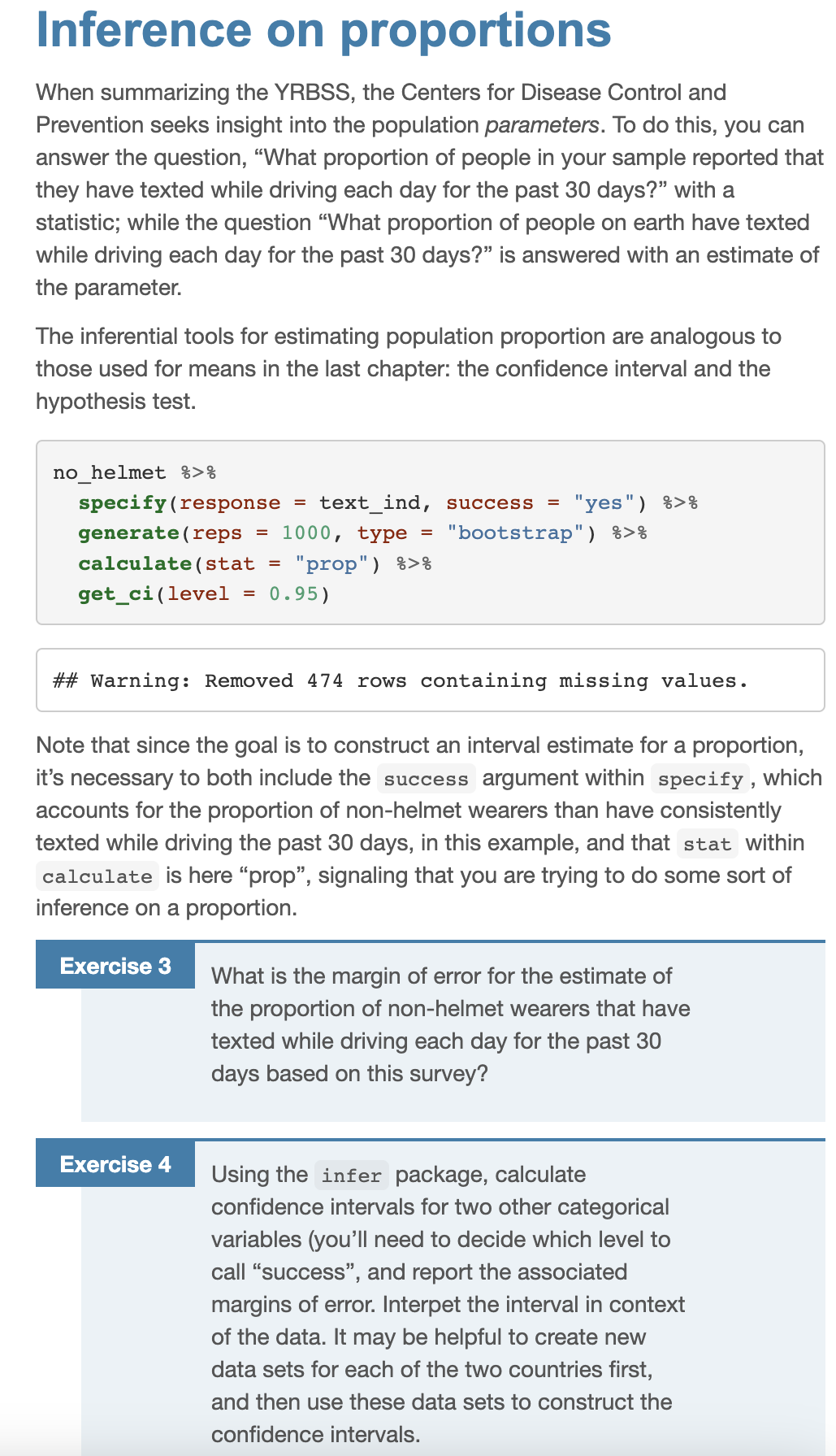 Solved When summarizing the YRBSS, the Centers for Disease | Chegg.com