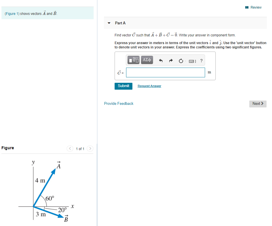 Solved Review (Figure 1) Shows Vectors A And B. Part A Find | Chegg.com