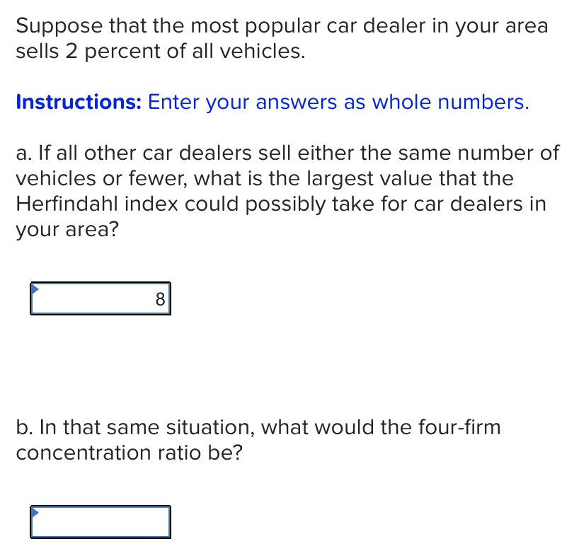 Solved Suppose That The Most Popular Car Dealer In Your Area | Chegg.com