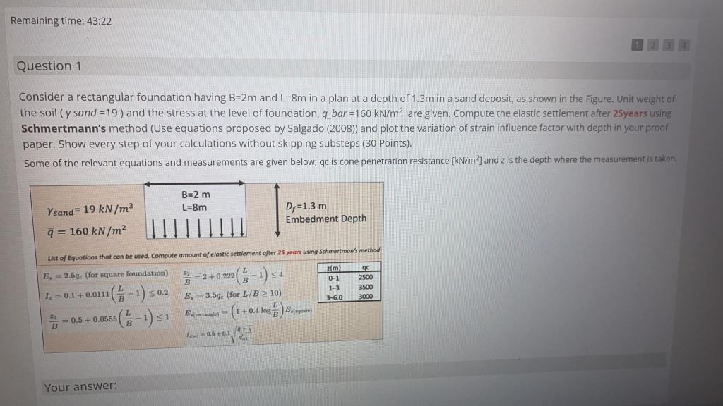 Solved Remaining time: 43:22 Question 1 Consider a | Chegg.com