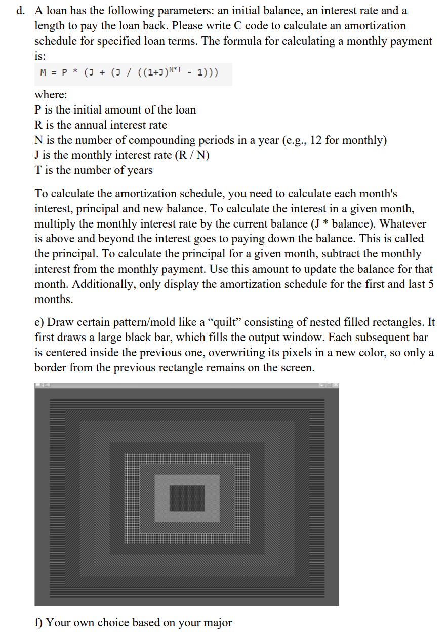 2. Programming Project Topics a. Electrical circuit
