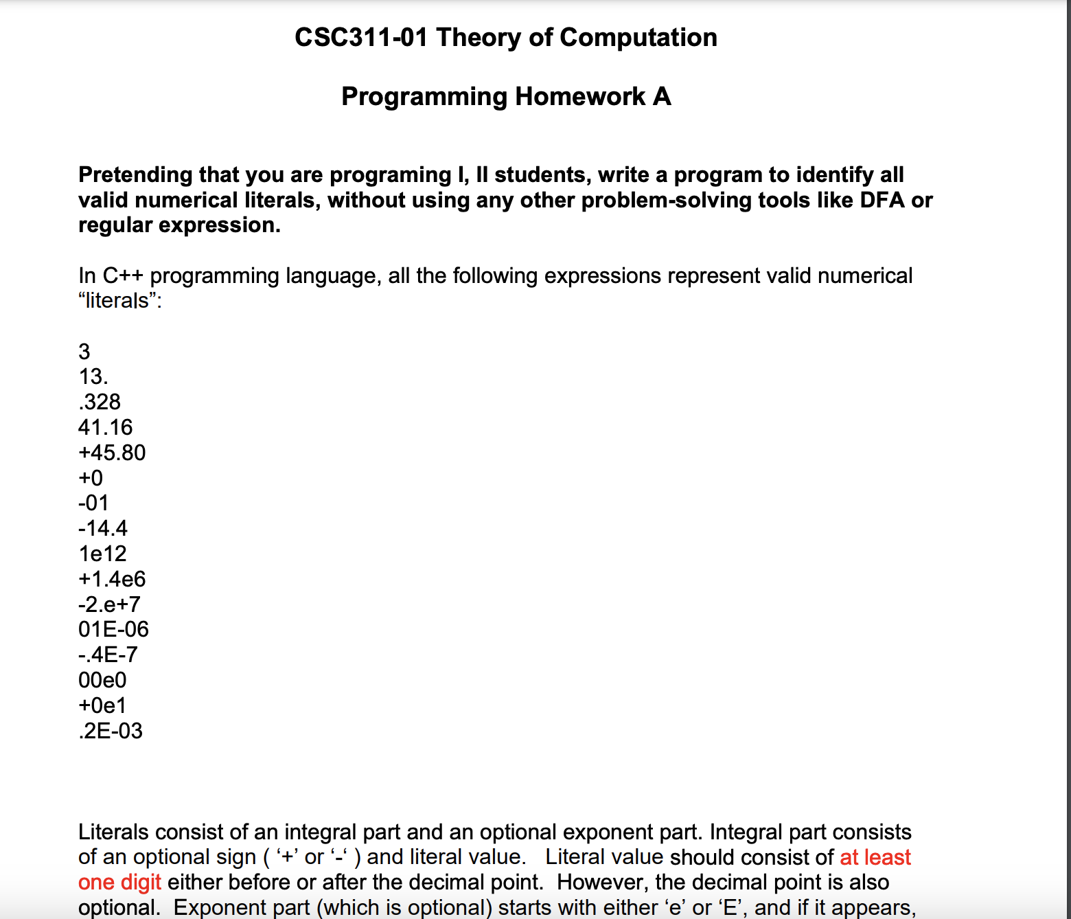 Solved Programming Homework A Pretending that you are | Chegg.com