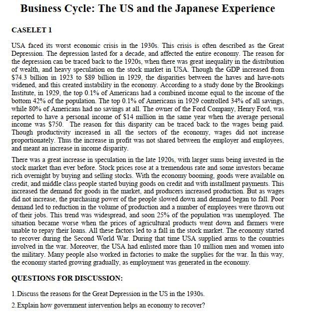 Brookings's analysis and recommendations on the Great Depression of the  1930s